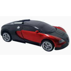 Машинка-трансформер Bugatti Car Robot Size 18, красная