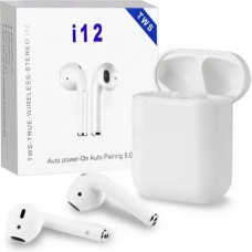 Беспроводные наушники TWS I12 Bluetooth 5.0 с зарядным кейсом