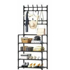 Рулонная вешалка для одежды New Simple Floor Clothes Rack, черная