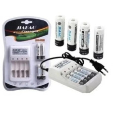 Комплект Зарядное устройство для батареек с 4-мя батарейками Jiabao Charger JB-212
