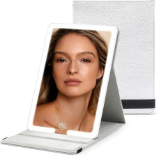 Зеркало настольное аккумуляторное Makeup Mirror Stand LED для макияжа Белый