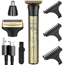Триммер 3-в-1 GM 8045 для волос, бороды, носа и ушей, USB