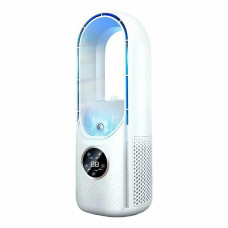 Беслопастной вентилятор Air Multiplier с увлажнением, LED подсветкой, 6 скоростей, белый