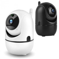 Поворотная IP камера QC011 WiFi беспроводная с микрофоном, динамиком, ночным видением и облачным хранением