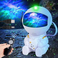 Ночник-проектор «Астронавт» с лазерной LED-проекцией звездного неба, 8 режимов подсветки и пультом ДУ