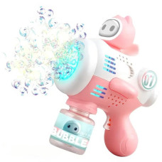 Машинка для мыльных пузырей Bubble Maker с подсветкой и аккумулятором для детей