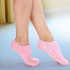 Увлажняющие гелевые носки SPA Gel Socks для мягкой кожи стоп, аромат розы, универсальный размер