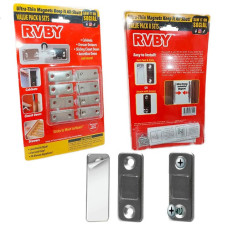 Универсальный магнит для дверей и ящиков VALUE PACK 9436-2 сверхпрочный, латунное покрытие