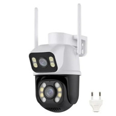 Уличная поворотная Wi-Fi IP-камера A8BQ 6 Мп с LED-подсветкой, датчиком движения, PTZ и аудио