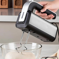Ручной электрический миксер Domotec R-6664 с венчиком и крюком, 800 Вт, 5 скоростей, Турбо и Пульс