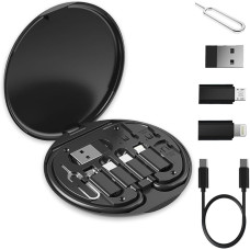 Портативный многофункциональный набор адаптеров и кабелей с USB переходниками и держателем для смартфона