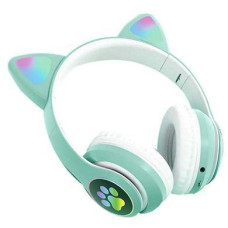 Беспроводные наушники с кошачьими ушками Cat ear VIV-23M (бирюзовый)