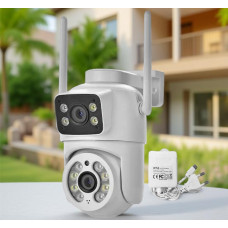 Wi-Fi камера Q13 с двумя линзами 2×3 МП, ночное видение до 40 м, поворотная