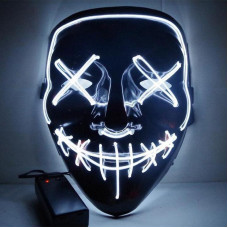 Маска "Судная ночь" Purge Mask ABC, неоновая, на батарейках