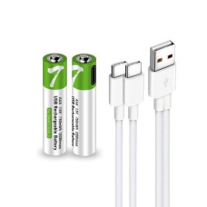 Комплект батарейки AAA аккумуляторные 750mWh 2 шт с USB Type-C от Smartoools на 1.5V