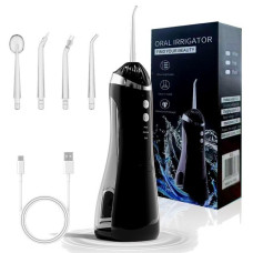Портативный ирригатор A6s, аккумуляторный, 4 насадки, USB зарядка