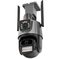 Уличная Wi-Fi PTZ камера P11 6MP с двойным объективом и ночным видением, видеонаблюдение для дома и улицы