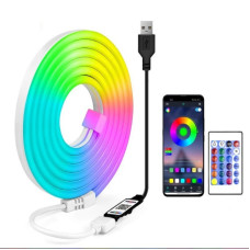 Умная Wi-Fi неоновая светодиодная лента Gosund RTS0046 5 м RGB с пультом и управлением через приложение