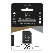 Карта памяти Micro SDXC 128 Гб Class 10 T&G адаптер